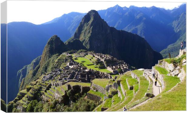 Machu Picchu Canvas Print by Mervyn Tyndall