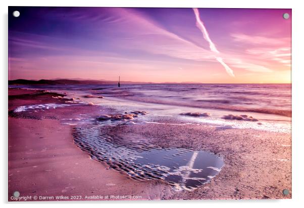 Serenity by the Rhyl Coast Acrylic by Darren Wilkes