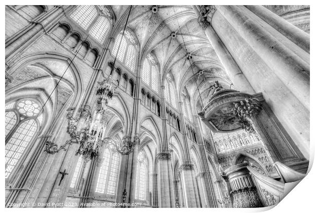 Reims Notre Dame Cathedral Infrared Print by David Pyatt