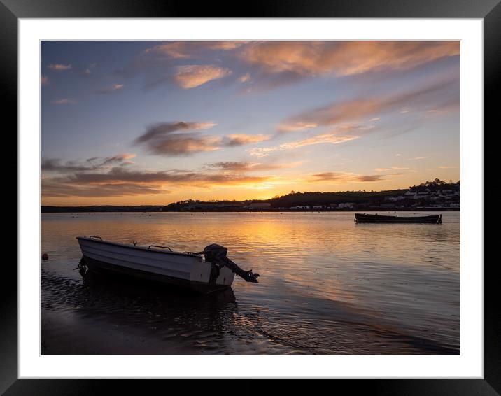 River Torridge sunset Framed Mounted Print by Tony Twyman