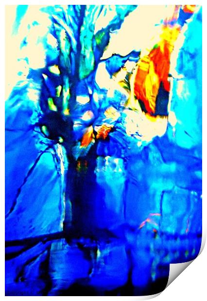 Abstract 571 Print by Stephanie Moore