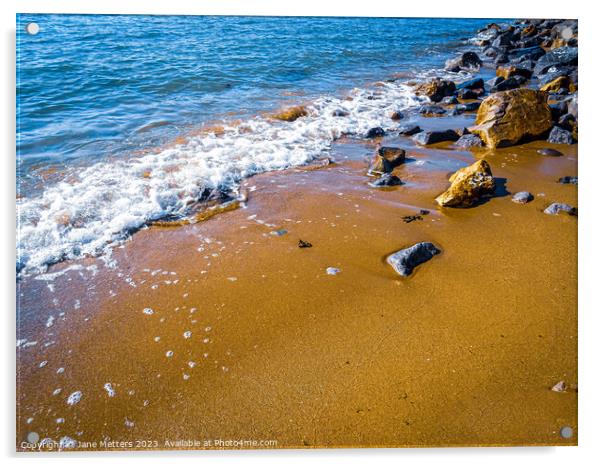 Golden Sand  Acrylic by Jane Metters