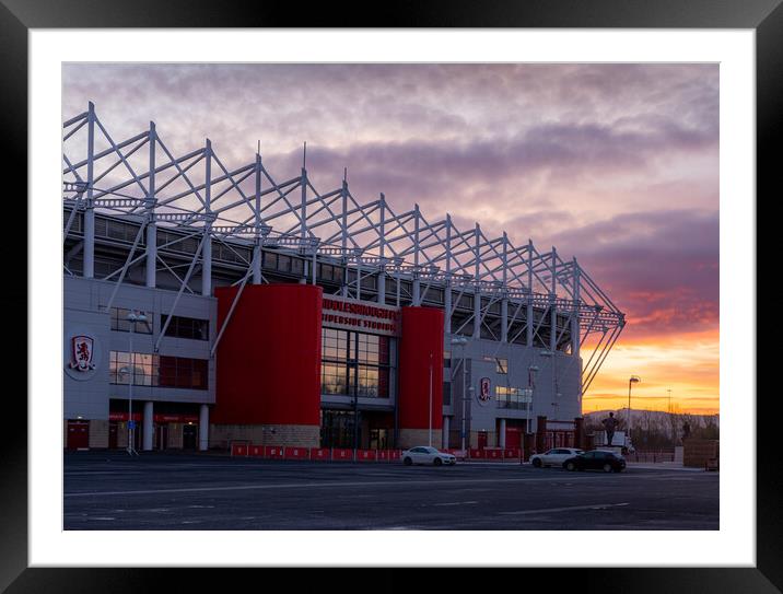 Riverside Stadium Framed Mounted Print by Kevin Winter