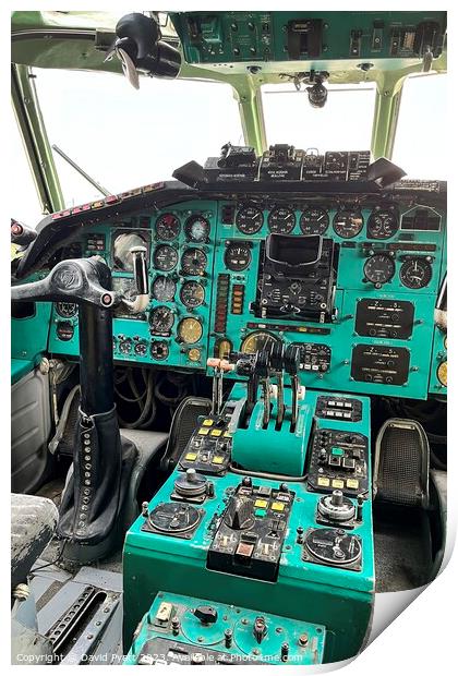 Tupolev TU-154 Cockpit      Print by David Pyatt