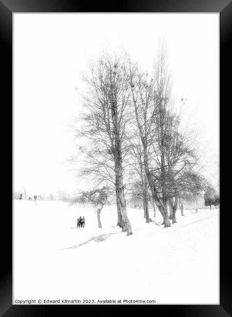 A Winters Day Framed Print by Edward Kilmartin