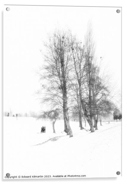 A Winters Day Acrylic by Edward Kilmartin