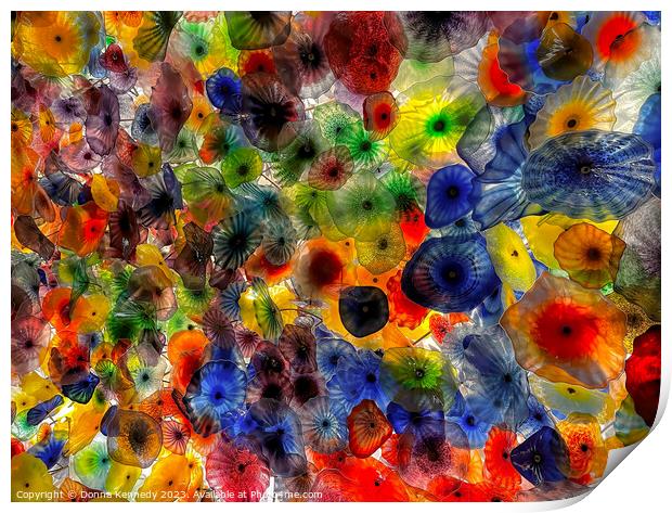 Chihuly Flowers Print by Donna Kennedy