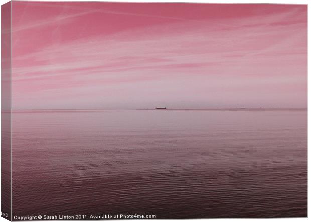 Öresund View in Rose Pink Canvas Print by Sarah Osterman