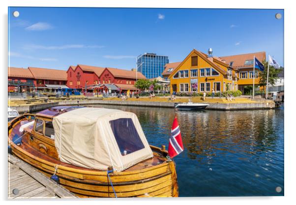 Waterfront Kristiansand Acrylic by Thomas Schaeffer