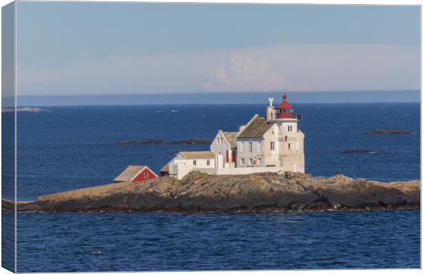 Lighthouse Kristiansand Canvas Print by Thomas Schaeffer