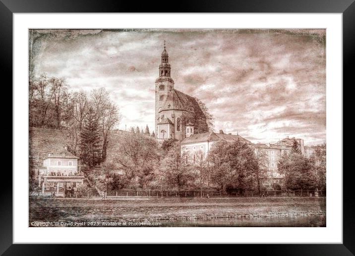 Maria Himmelfahrt Cathedral Vintage Framed Mounted Print by David Pyatt