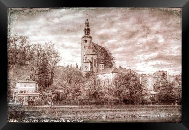 Maria Himmelfahrt Cathedral Vintage Framed Print by David Pyatt
