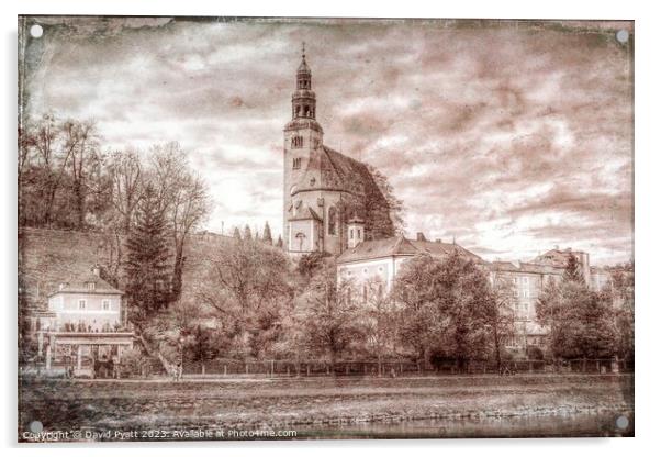 Maria Himmelfahrt Cathedral Vintage Acrylic by David Pyatt