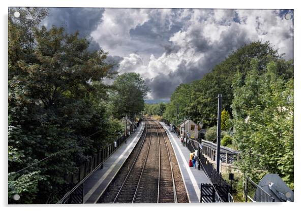 Railway Line Acrylic by Glen Allen