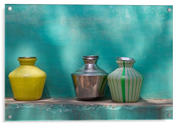 Three Pots Acrylic by Will Black