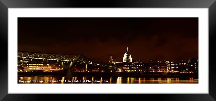 St Pauls Cathedral Framed Mounted Print by Angela Wallace