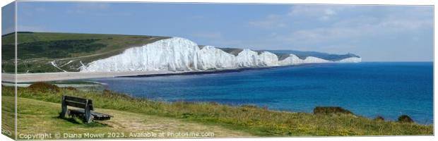 Seven Sisters panoramic view Canvas Print by Diana Mower