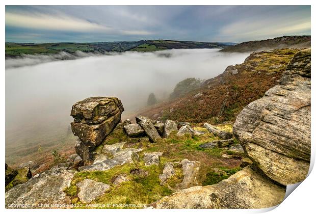 Mist from Surprise View (2) Print by Chris Drabble
