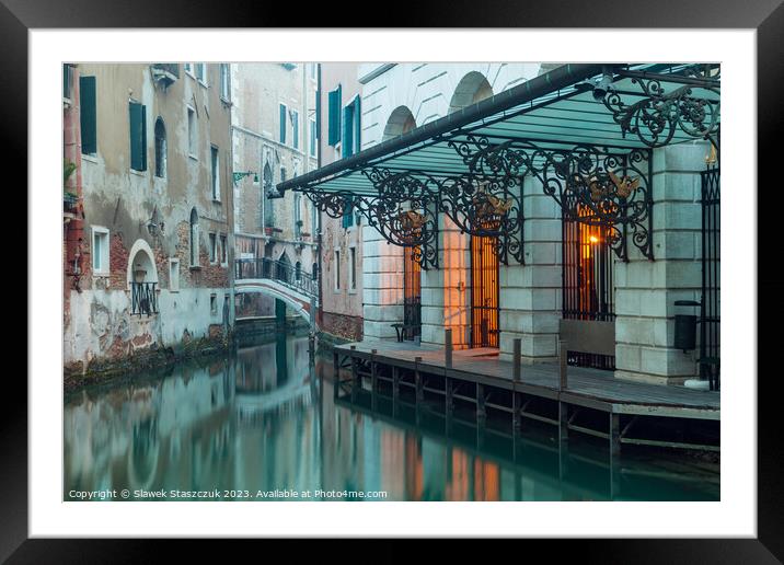 Misty Venice Framed Mounted Print by Slawek Staszczuk