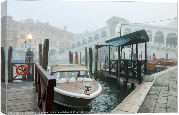 Venice in Fog Canvas Print by Slawek Staszczuk