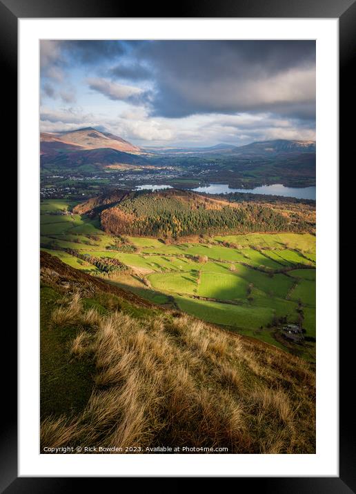 Derwent from Barrow Framed Mounted Print by Rick Bowden