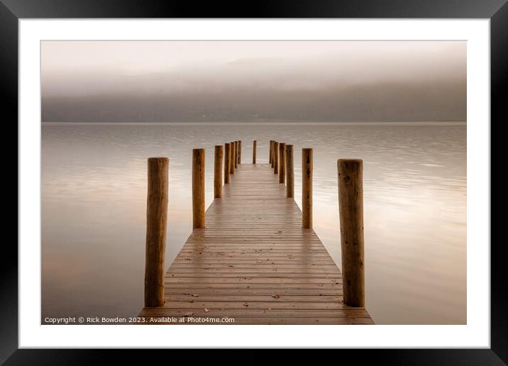 Misty Morning Serenity Framed Mounted Print by Rick Bowden