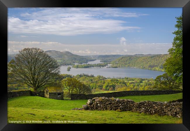 Troutbeck Barn Framed Print by Rick Bowden