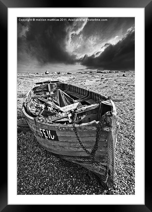 dungeness decay Framed Mounted Print by meirion matthias