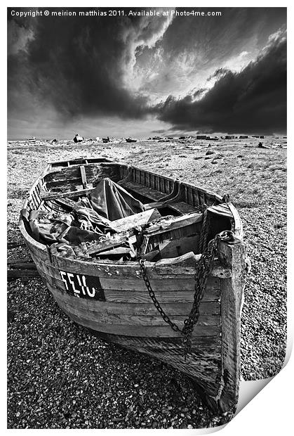 dungeness decay Print by meirion matthias