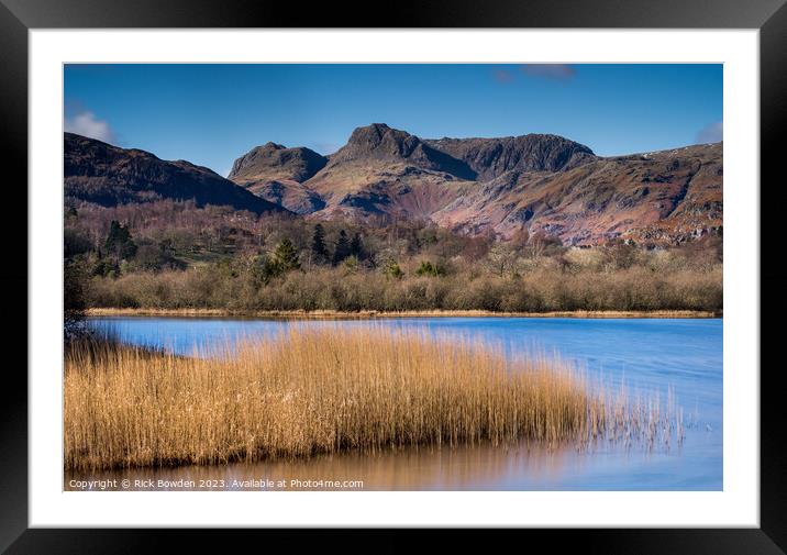 Pikes and Reeds Framed Mounted Print by Rick Bowden