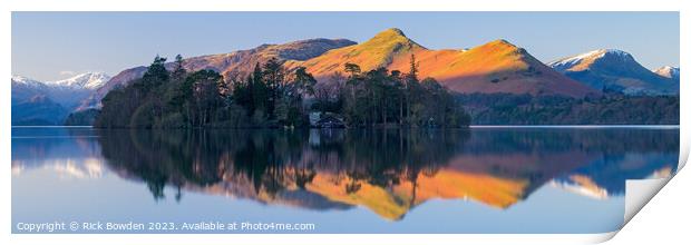 Catbells Reflection Print by Rick Bowden