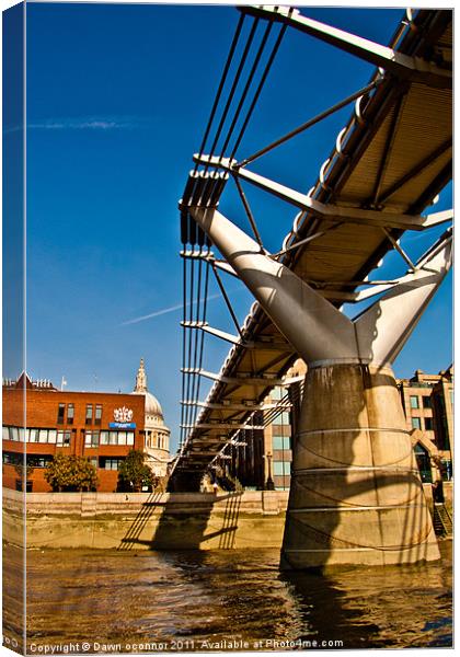 Millennium Bridge Canvas Print by Dawn O'Connor