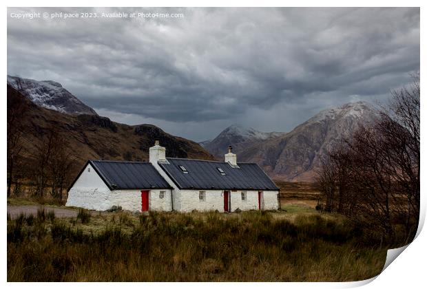 Black Rock Cottage Print by phil pace