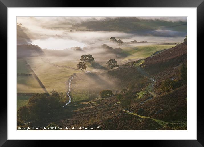 Elan Valley Mist 2011 Framed Mounted Print by Ian Collins