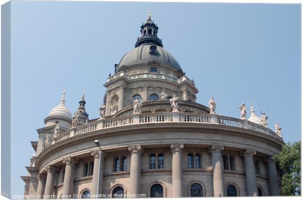 St Stephen's Basilica - Budapest Canvas Print by Laszlo Konya