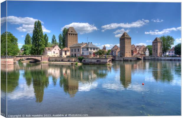 Towers of Strasbourg Canvas Print by Rob Hawkins