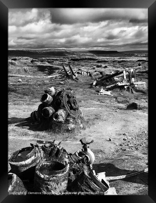 Remembering WWII in Peak District Framed Print by Clemence Toujas