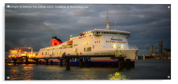 Liverpool ferry Acrylic by Derrick Fox Lomax