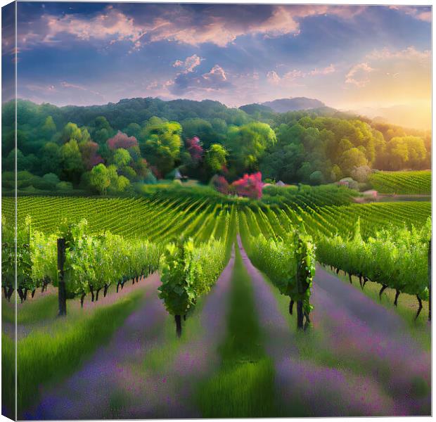 Lavender Dreams Canvas Print by Roger Mechan