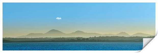 The Mourne mountains Print by gary telford