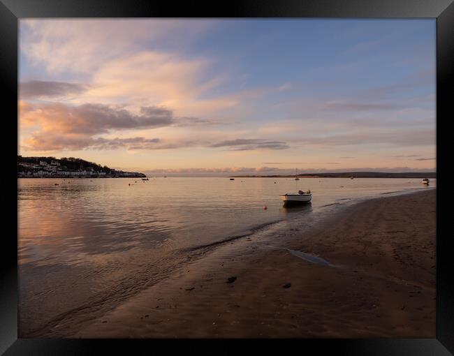 Torridge/Taw estuary at Sunset Framed Print by Tony Twyman