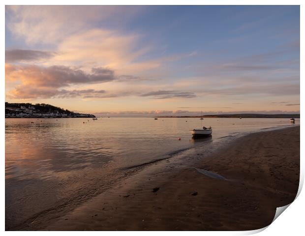 Torridge/Taw estuary at Sunset Print by Tony Twyman