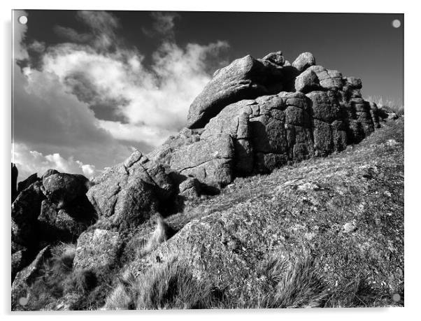 Sheeps Tor Summit Acrylic by Darren Galpin