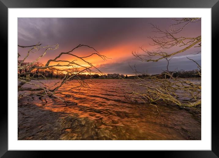 Sunrise over Holkham hall in Norfolk  Framed Mounted Print by Gary Pearson
