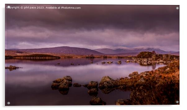 Loch nah Achlaise Acrylic by phil pace