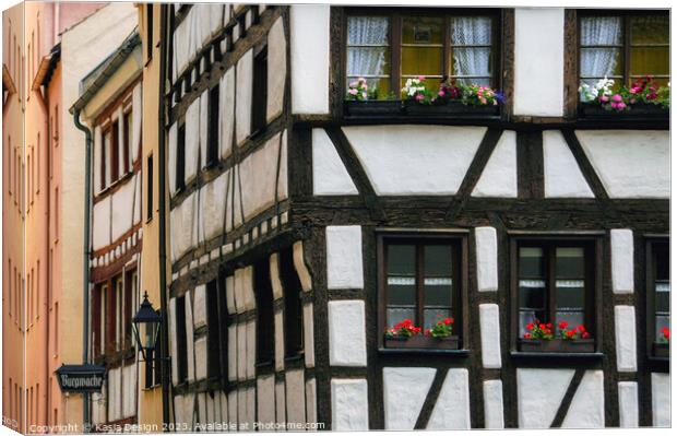 Old Town Houses, Nuremberg Canvas Print by Kasia Design