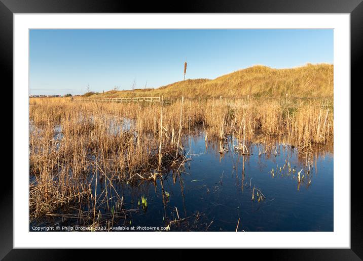 Red Rocks Marsh Framed Mounted Print by Philip Brookes