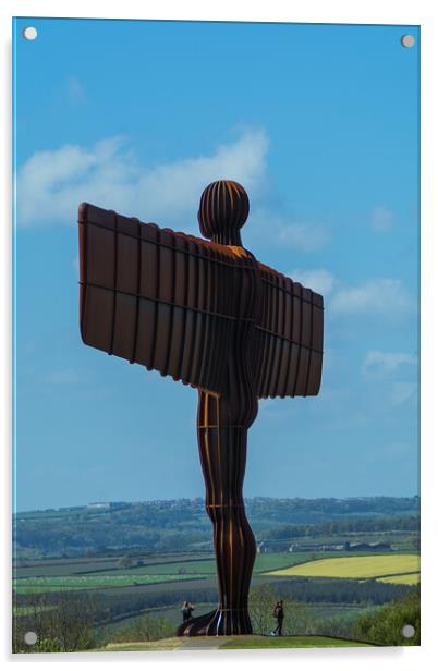 The Angel of the North Acrylic by Les Hopkinson