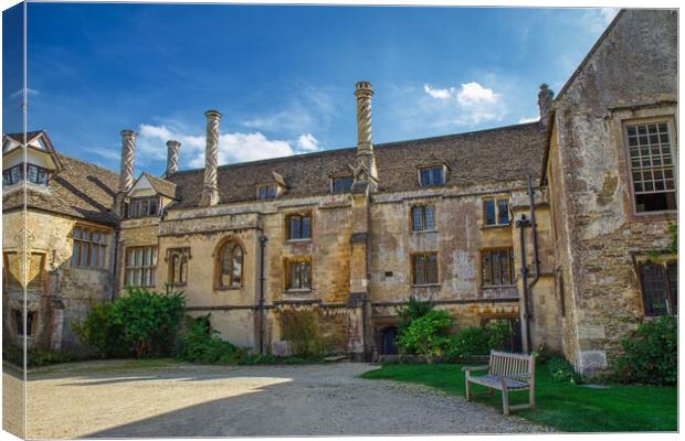 LaCock Abbey A Window to the Past Canvas Print by Helkoryo Photography