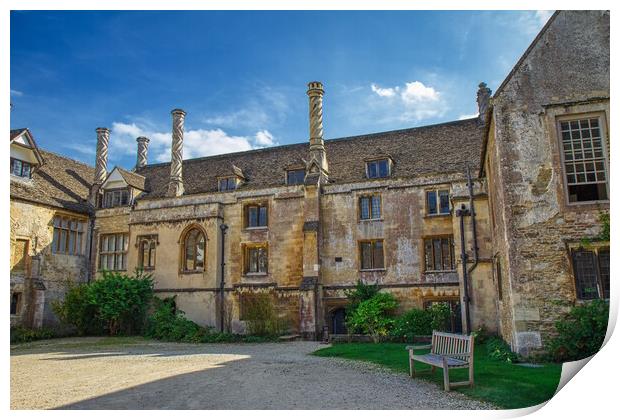 LaCock Abbey A Window to the Past Print by Helkoryo Photography